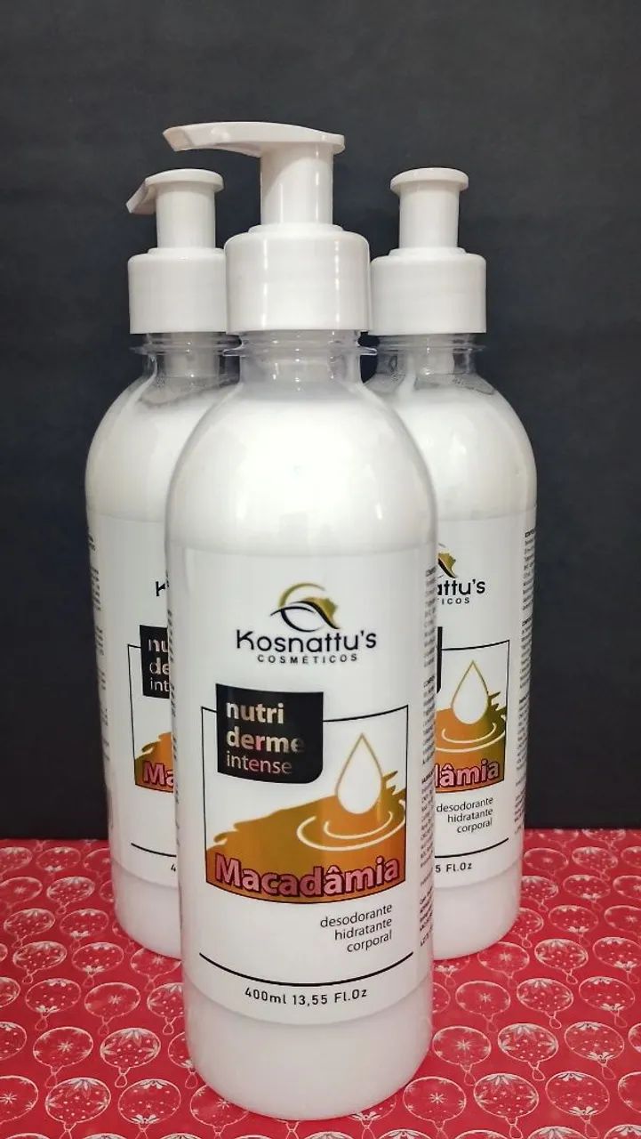 Hidratante de  macadâmia.