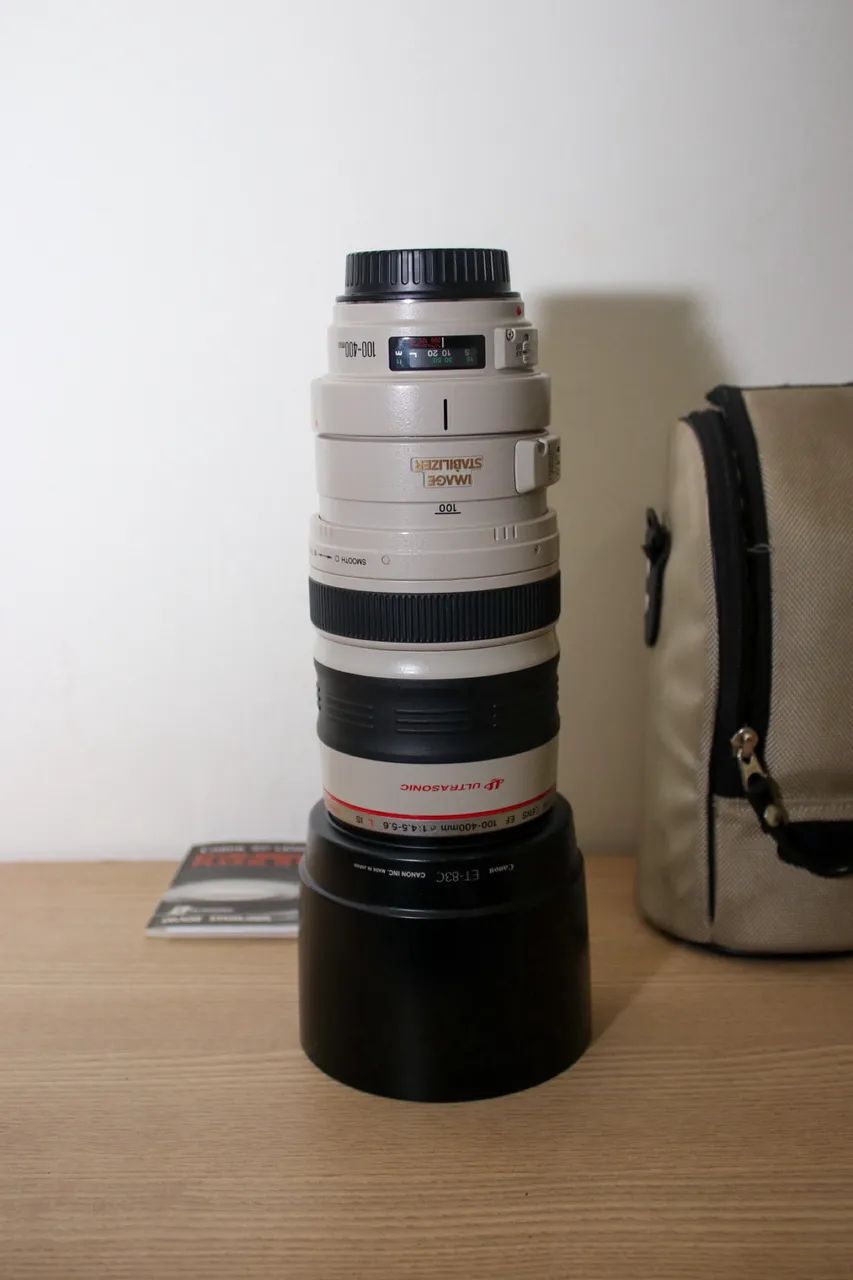 Lente Canon Ef 100-400mm F/4.5-5.6 Telefoto Zoom (usada) Canon EF Branca (usado) - Foto 2