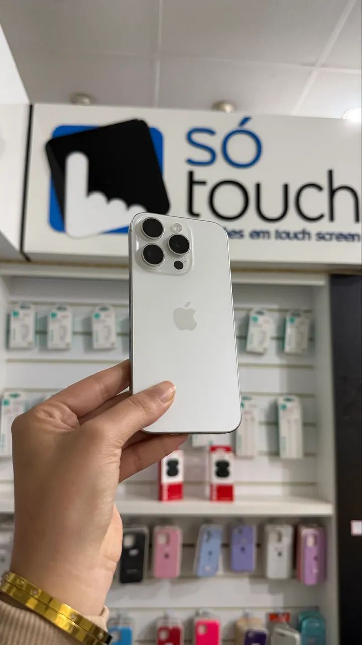 IPHONE 15 PRO BRANCO 512GB SEMINOVO 