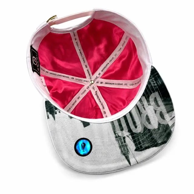 Boné E-STARS Brooklyn White Aba Reta Branco - Foto 4
