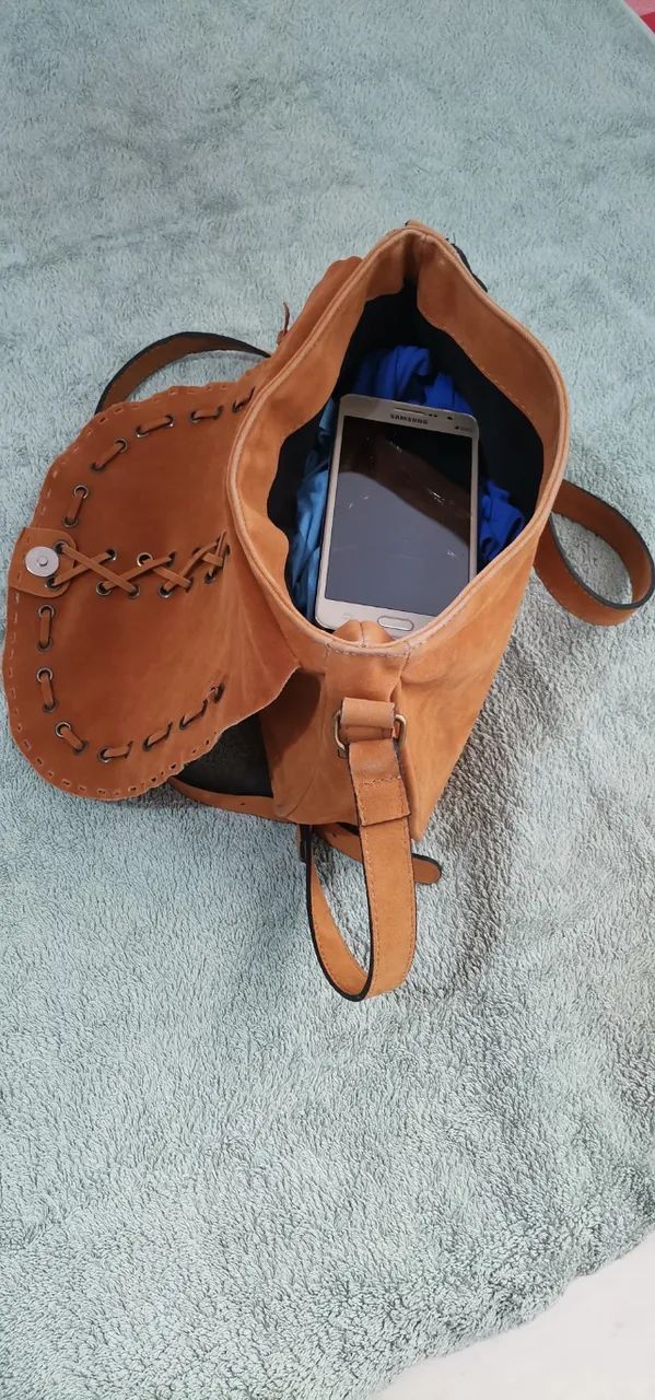 Bolsa em Couro Tiracolo - Foto 2