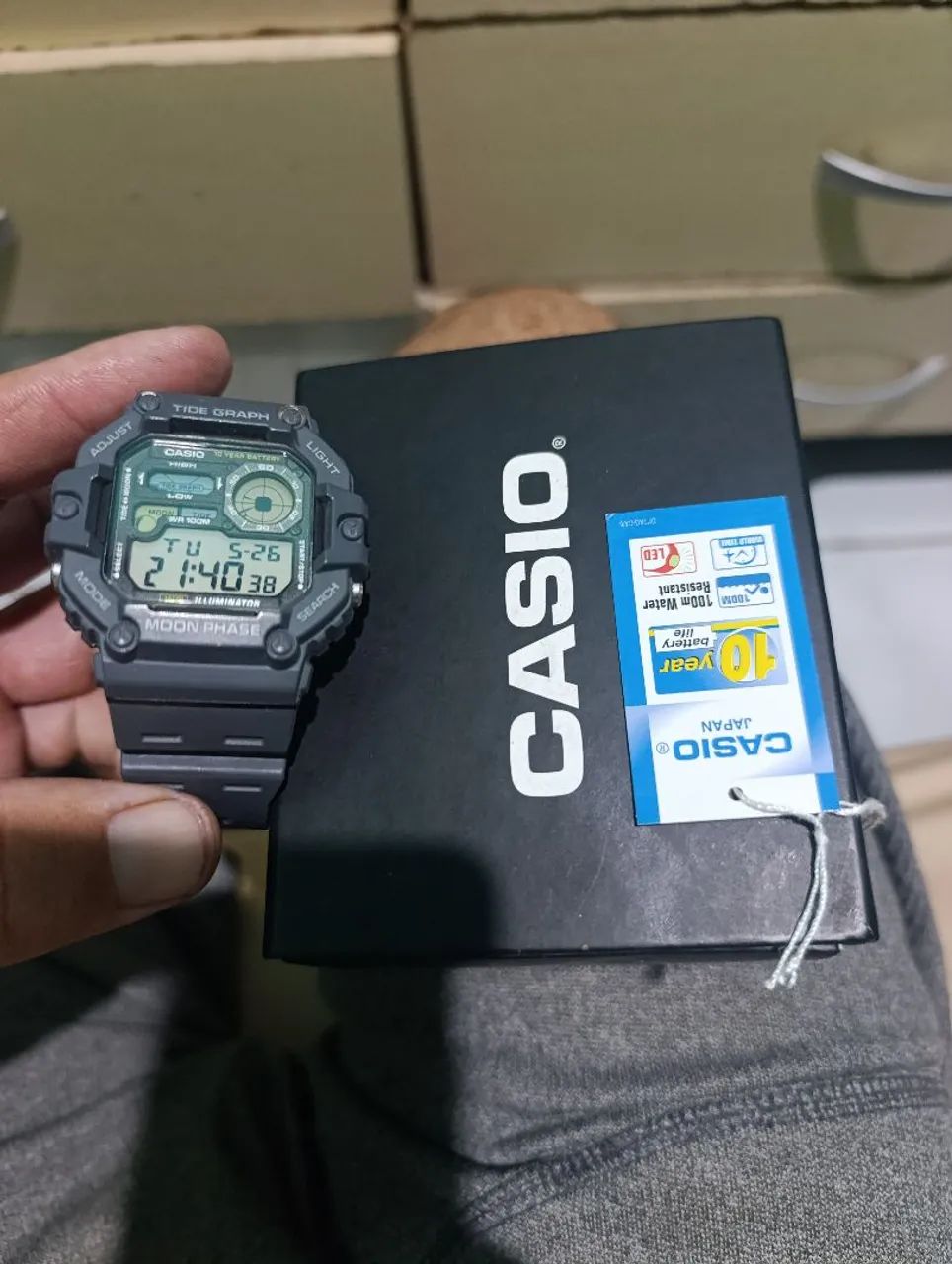 Casio tábua da maré e fases da lua - Foto 3