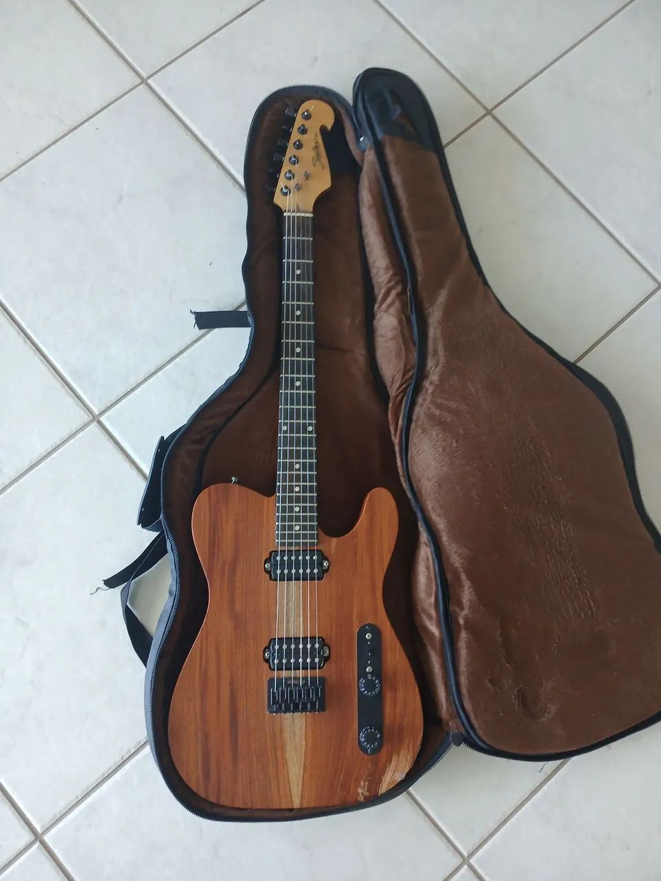 Guitarra Telecaster Corpo Azuos Custom Shop - Foto 6