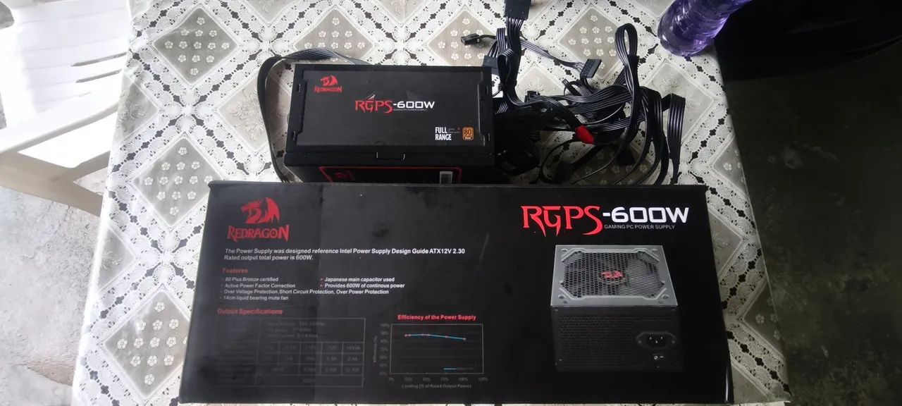 FONTE PC  REDRAGON  RGPS 600W - Foto 4