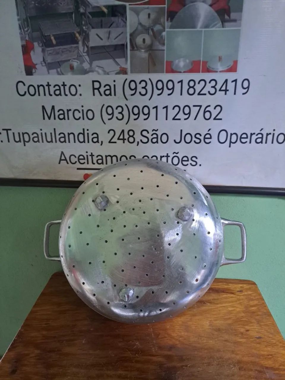 Escorredor grande de alumínio  - Foto 2