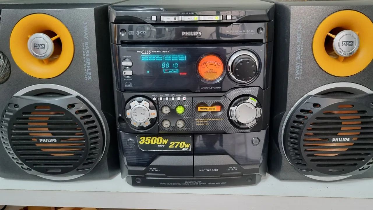 Mini hifi System 3500w 270RMS Philips 3Cd Changer