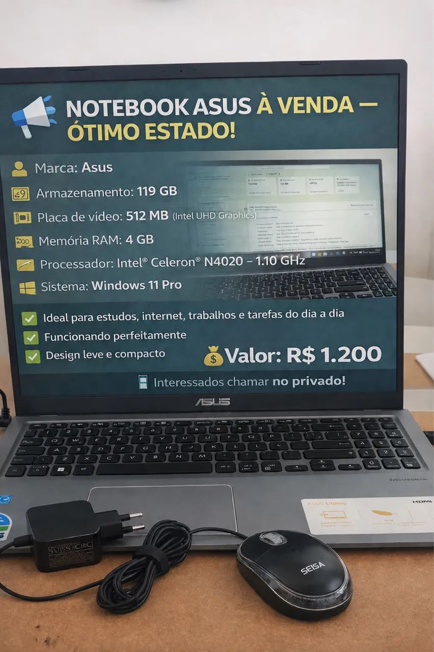 Vendo notebook interessado falar comigo 