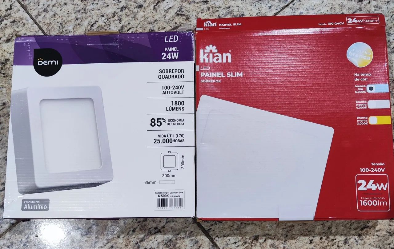 Luminária de Led, de sobrepor 24w 1
