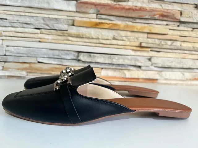 Mule Feminino Preto Elegante