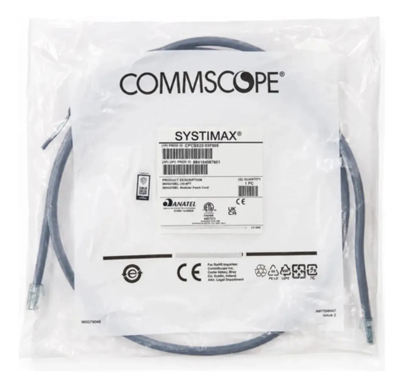 Cabos de Rede / Patch Cord Systmax Cat6 CPC3312  - Foto 3