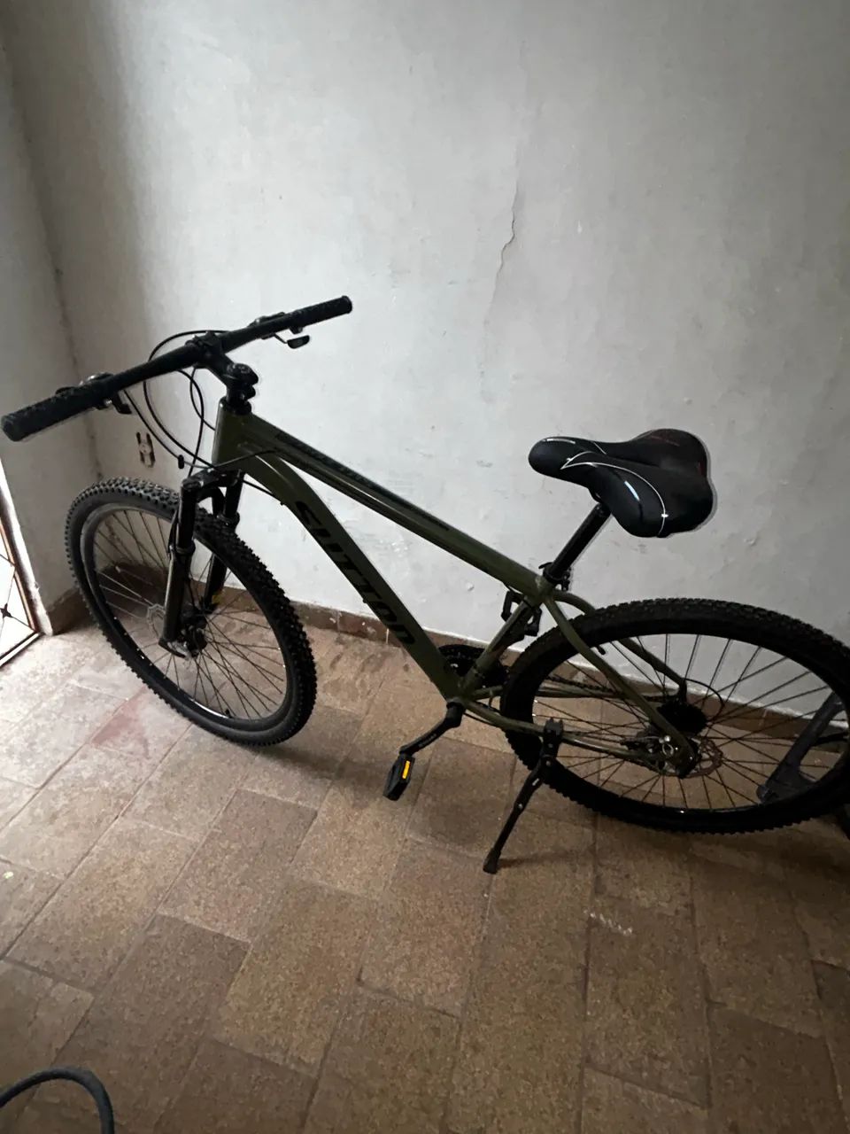 Bicicleta aro 29 verde militar - Foto 5