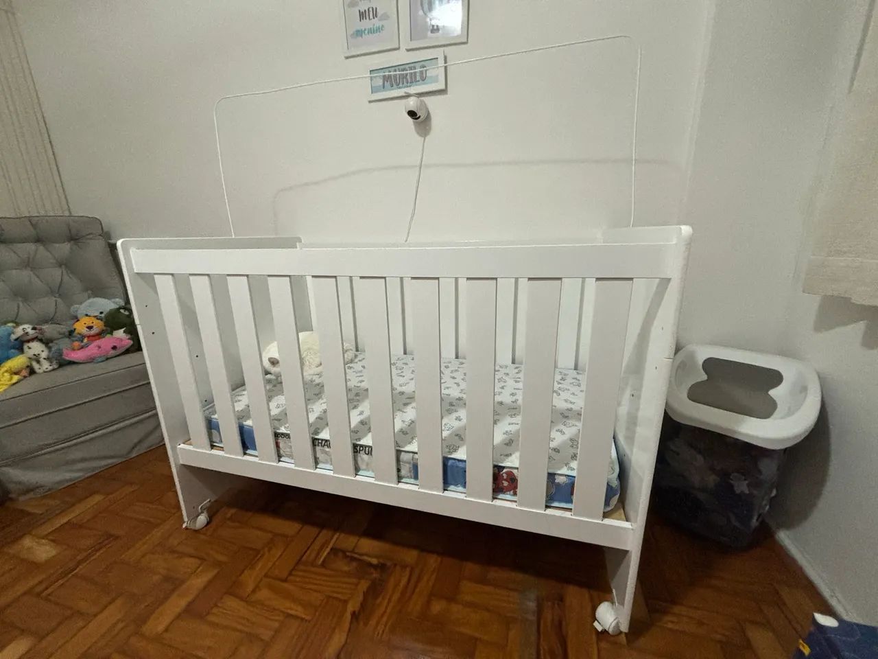 Berço americano 3 em 1 branco  - Foto 3