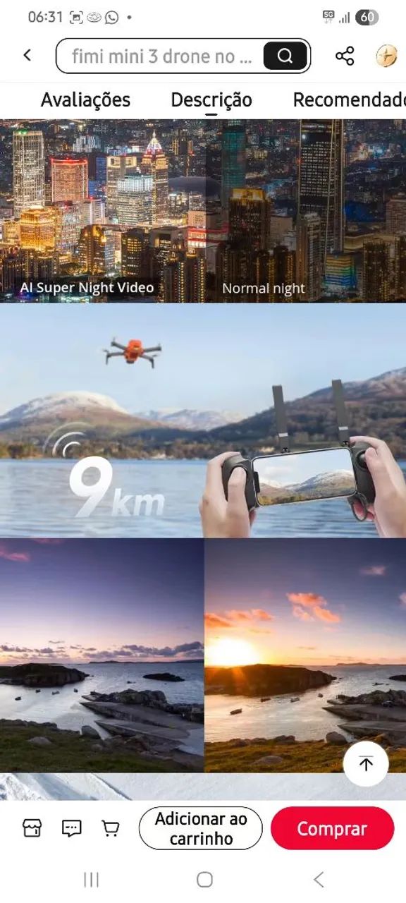 Drone Fimi mini 3, 4k 60fps - Foto 4