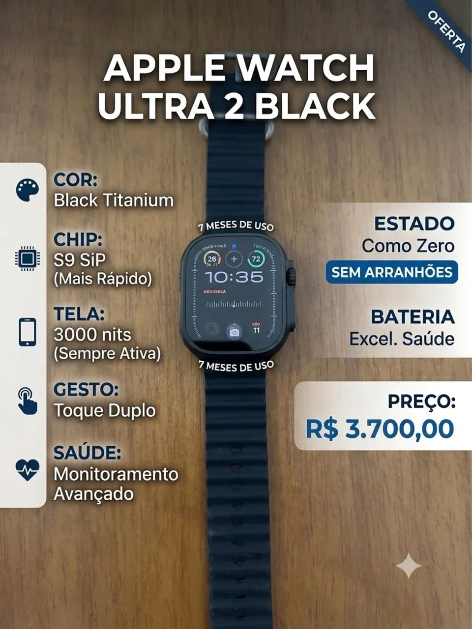 APPLE WATCH  ULTRA 2 BLACK.