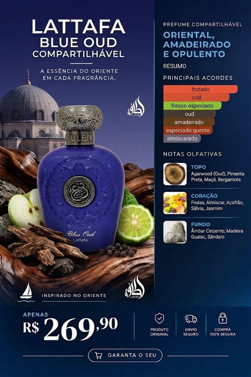 Perfume Blue Oud Lattafa