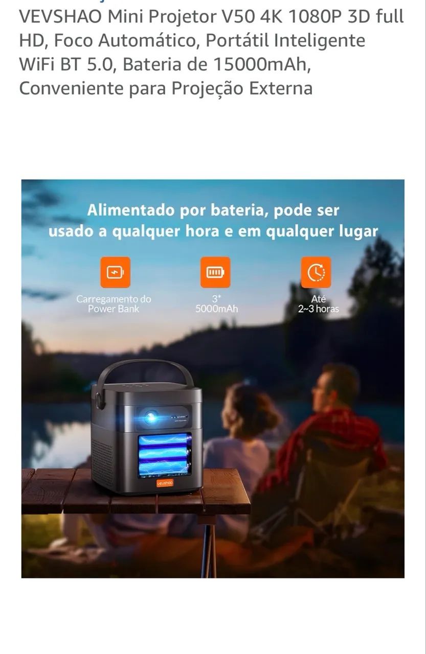 projetor vevshao v50 - Foto 3