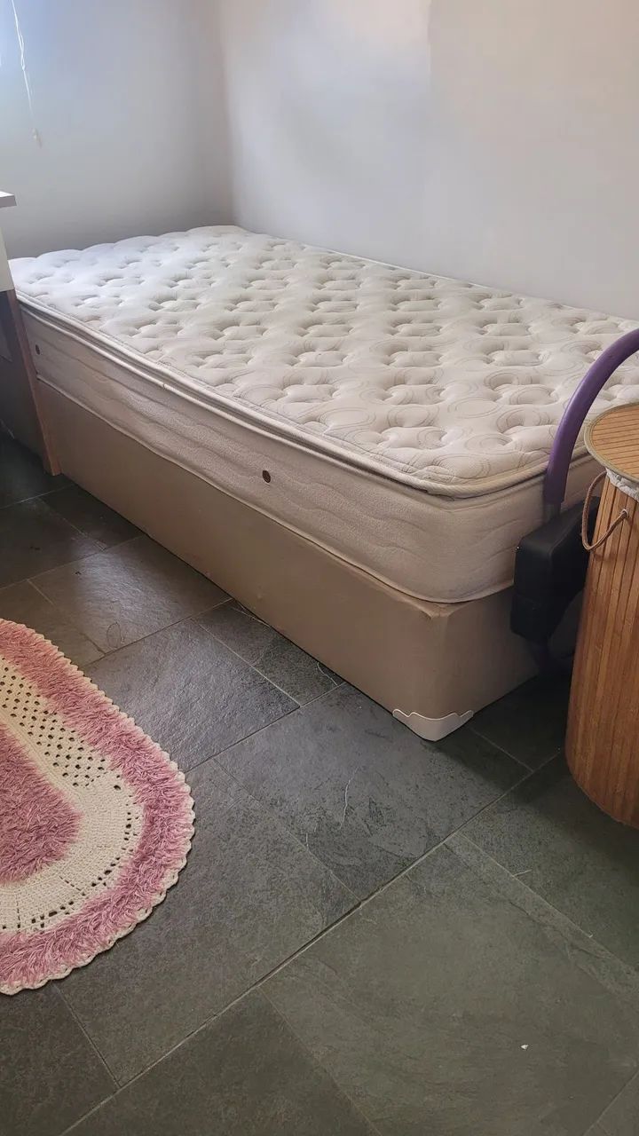 Cama box solteirão completa  100×190