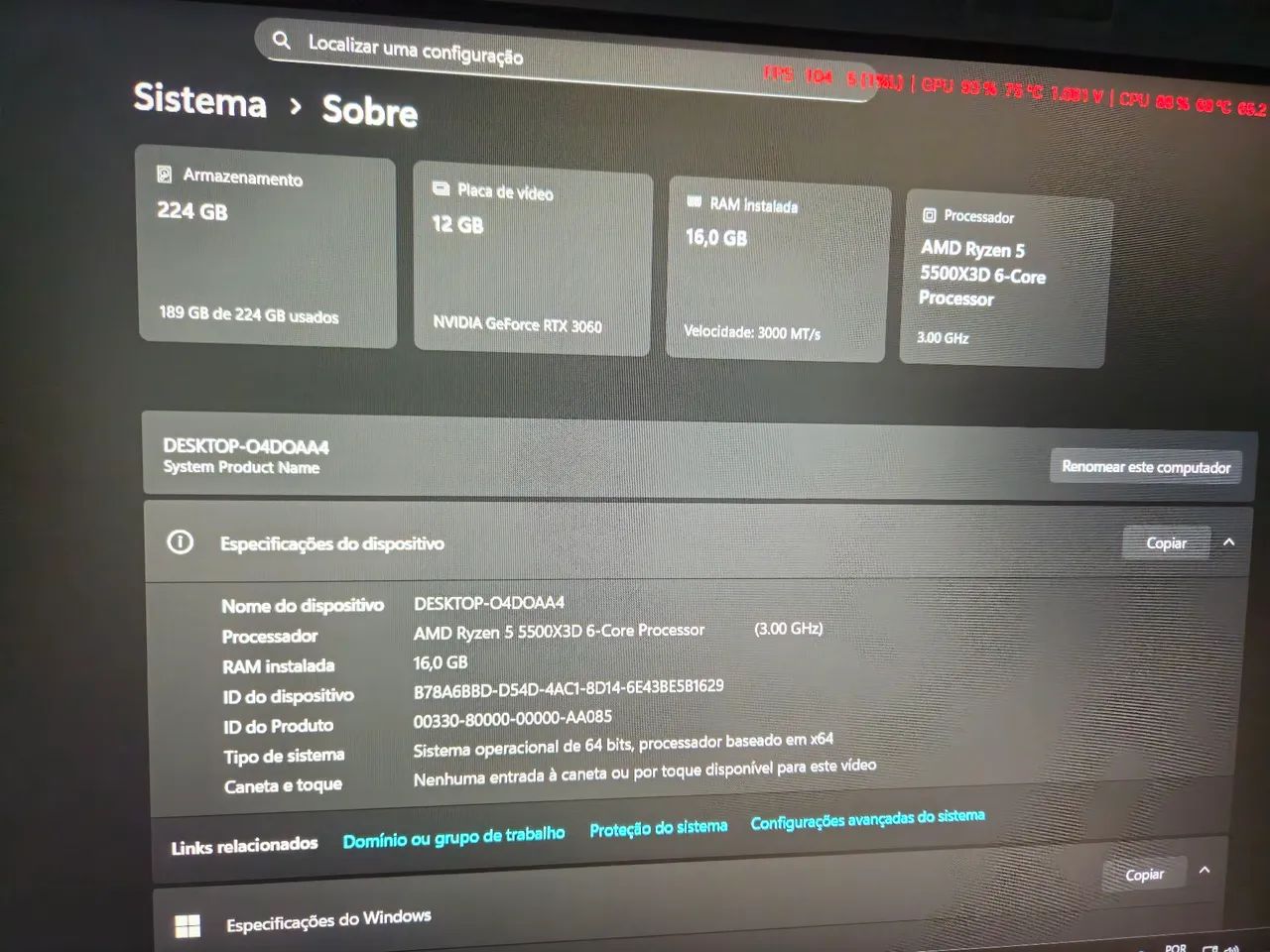 Pc gamer Ryzen 5 5500x3D - Foto 2