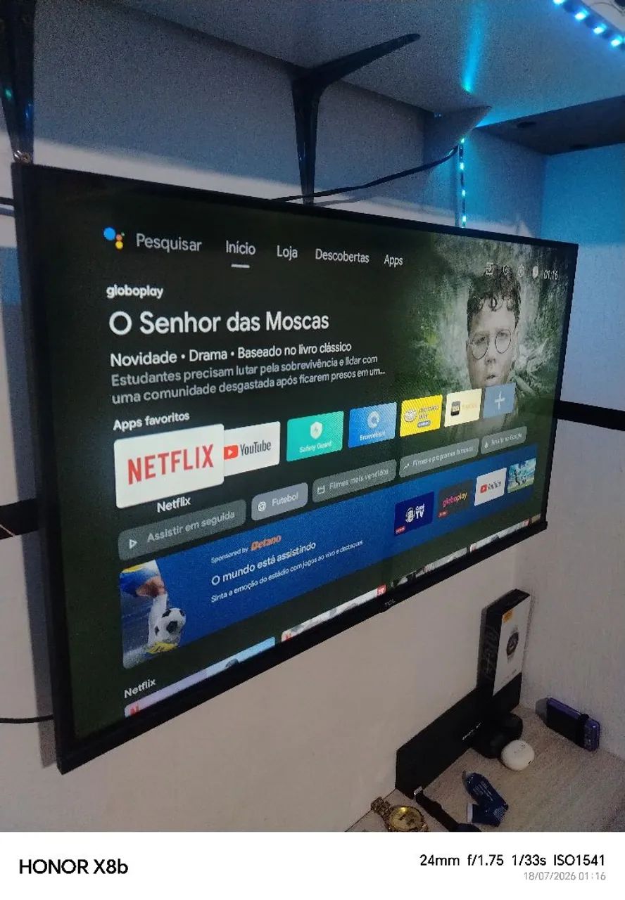 Smart Tv tcl 32 polegadas Android - Foto 3