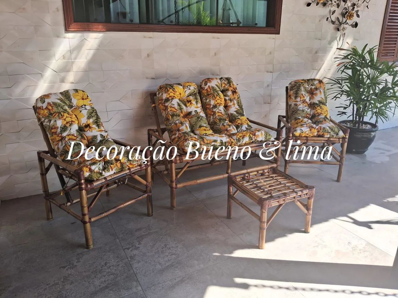 Jogo de Poltronas de Bambu 