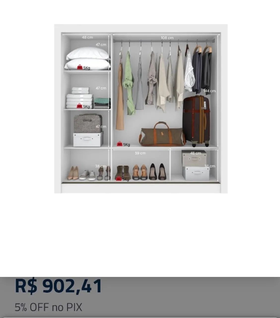Guarda roupas  - Foto 2