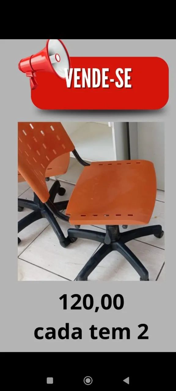 Cadeiras giratória 