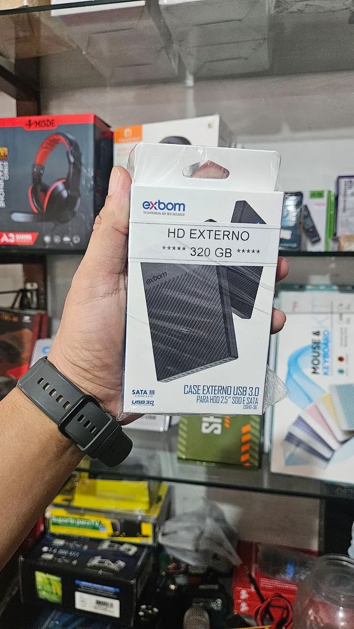 Hd externo sata exbom 3.0 320gb