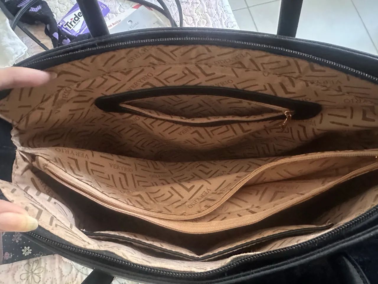 Bolsa feminina preta grande - Foto 4