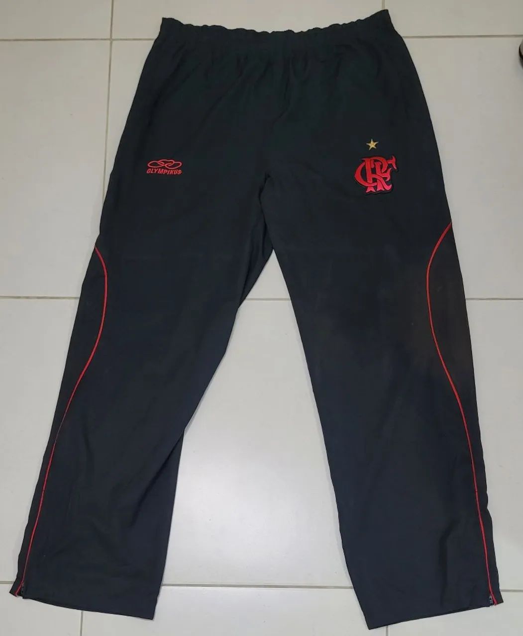 Calça Original Flamengo Olympikus com bolsos tam. GG