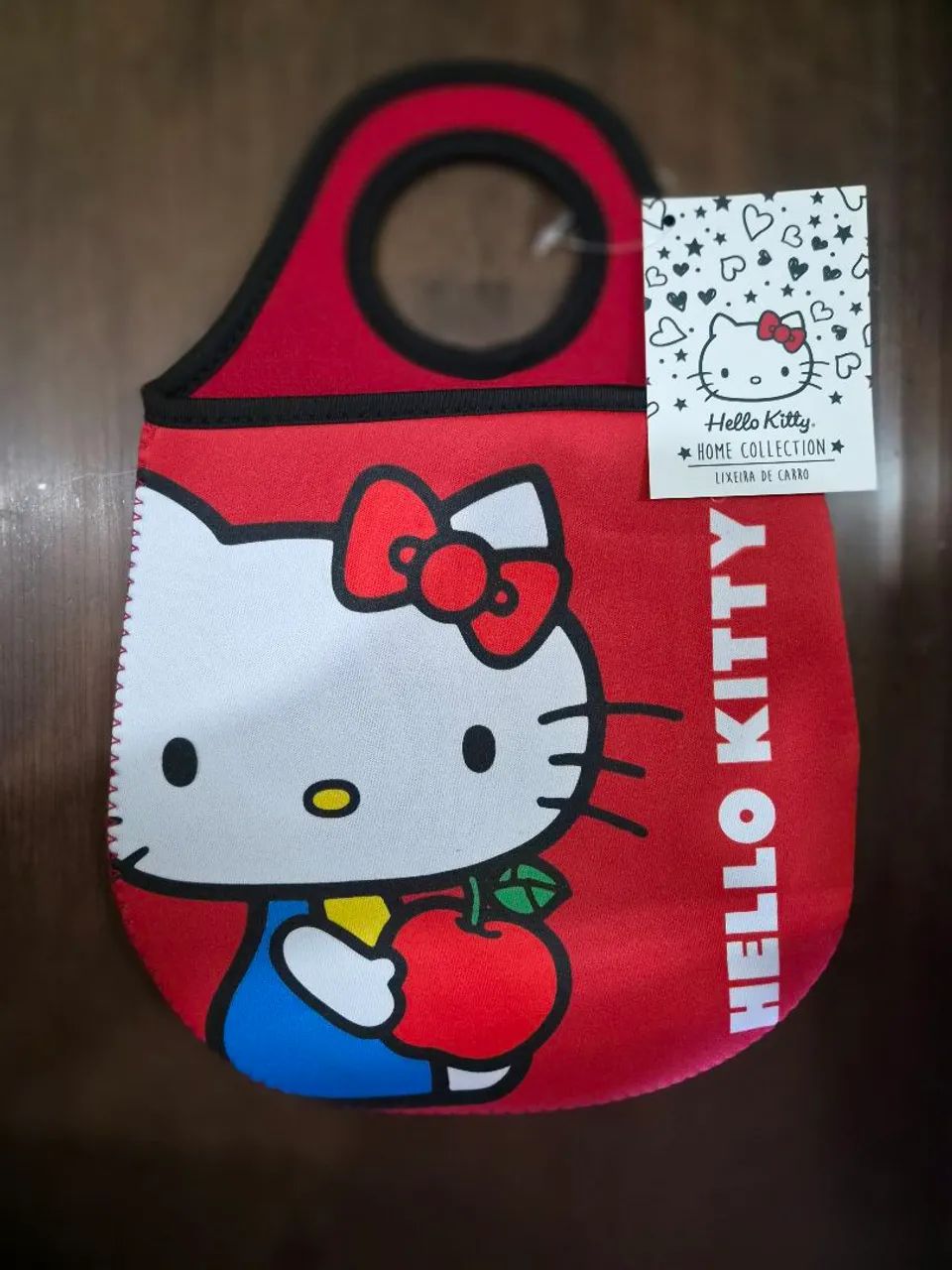 Lixeira de veículo Hello Kitty kawaii 