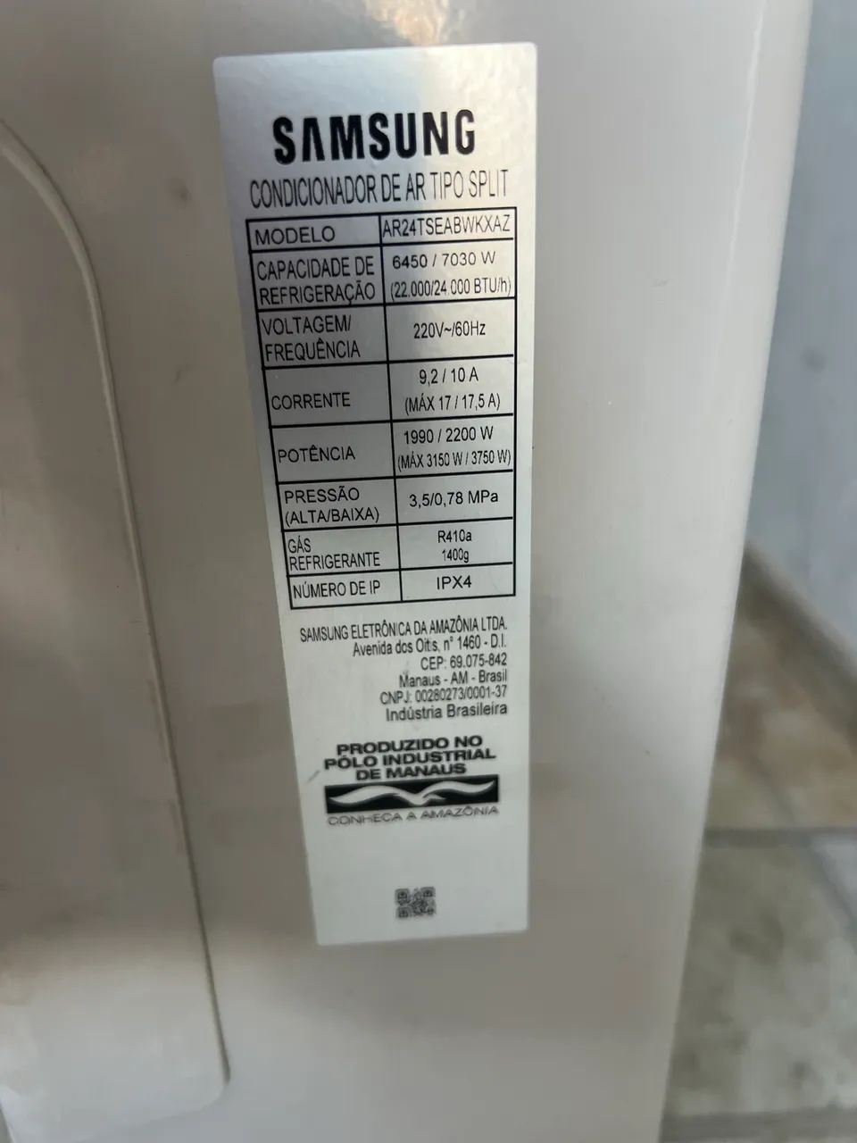 Ar condicionado 24 mil btu Samsung inverter  Q/F - Foto 6