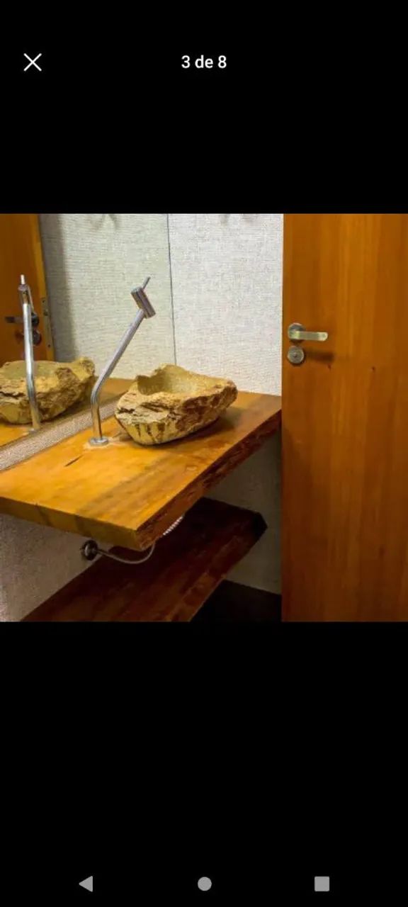 Prancha rústica 1 m x 30 a 40 cm para lavabo banheiro pequeno a partir de $250,00