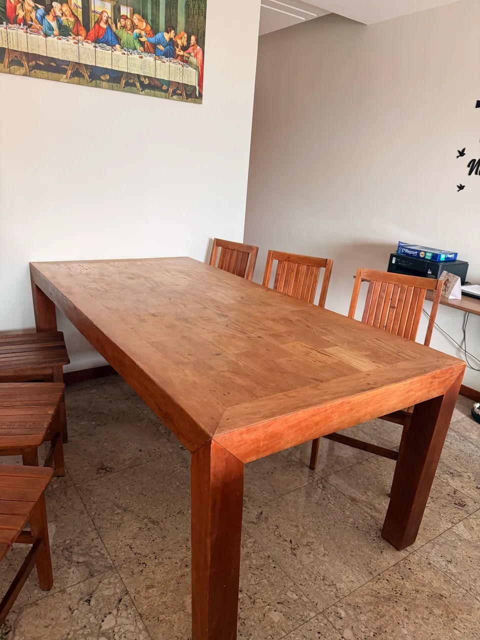 Mesa e cadeiras em Madeira de Demolição  - Foto 5