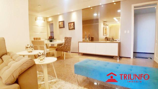 (HN) Apartamento de 137m² no Papicu - Todo Projetado - Ventilado - 3 quartos - Dce -2 vgs - Foto 2
