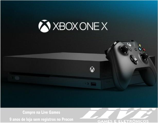 Xbox One X 1 TB Novo, aceitamos seu Ps3 ou One antigo no negocio