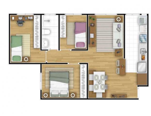 Up Campinas - 2 e 3 dorms - dentro do Minha Casa Minha Vida - Campinas, SP - ID4284 - Foto 7