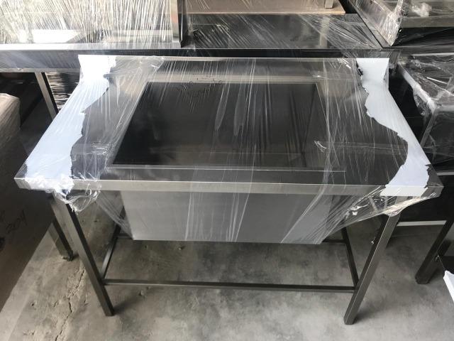 Pia inox aisi 430 - Com 1 cuba tanque - produto novo