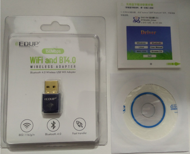 Wifi Adaptador 150Mbps USB + Bluetooth 4.0 (2 em 1) - Foto 2