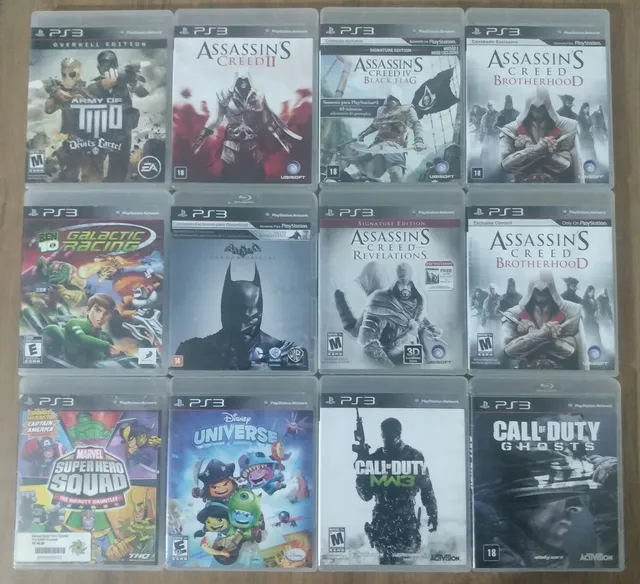 Jogos Infantis Playstation 3 PS3 Minecraft Lego Sonic Ben 10 Omniverse e  outros