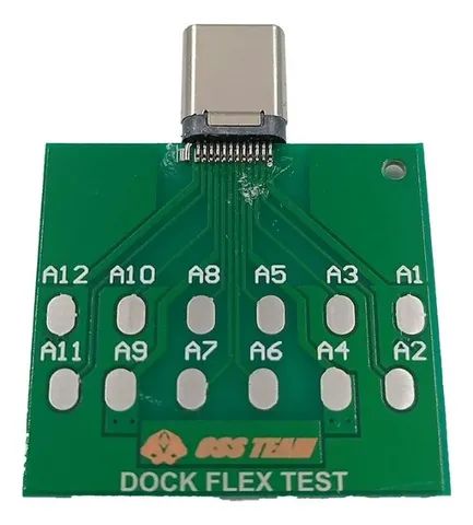 Placa de Teste Celular Dock Flex Para Celular Tipo C Android U2 Carregamento Tester - Foto 2