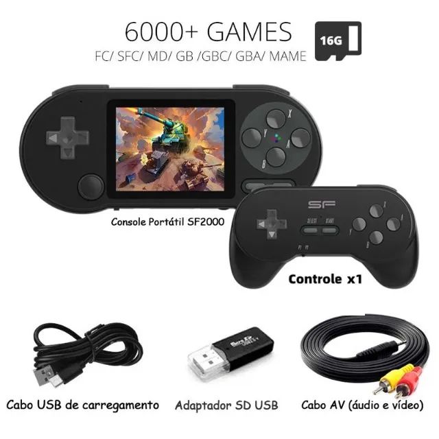 Video game portatil p3000 jogo musicas videos livro sega