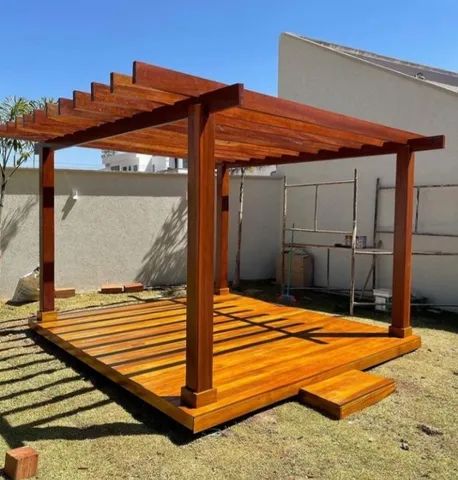 Pergolado De Madeira Fabricação e Instalação Personalizada - Foto 4