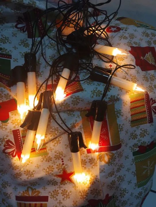 Velas de natal OSRAM..VINTAGE E RARA - Foto 4