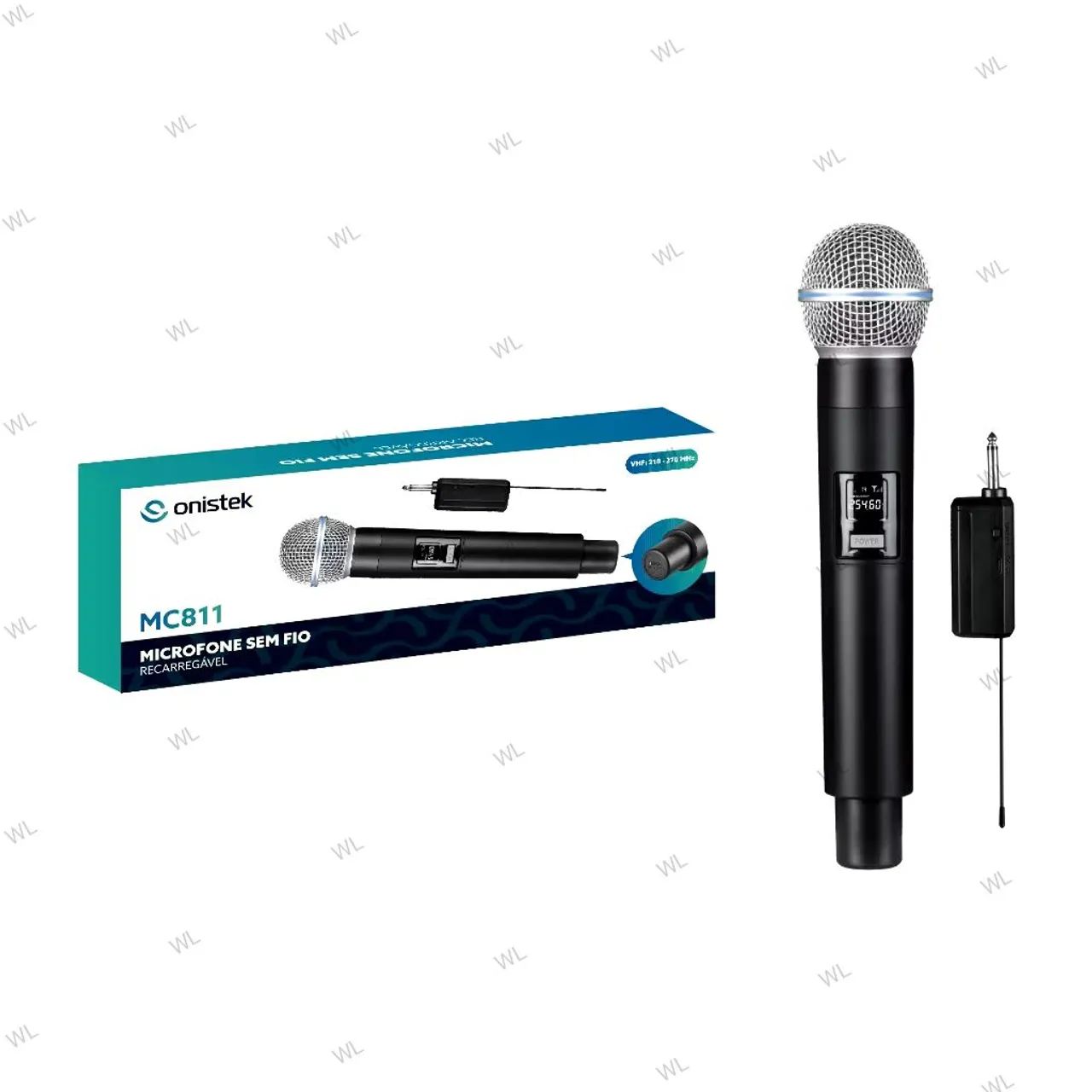 Microfone Profissional Sem Fio e com Display Digital!