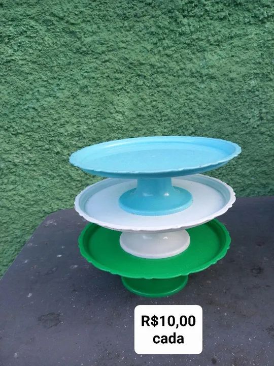 Boleira para bolo e bandeijas para doces - Foto 4