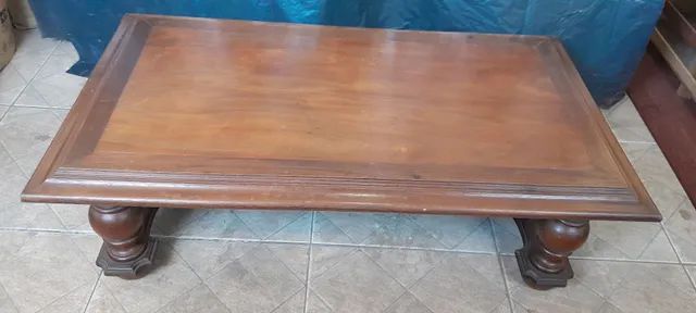 MESA DE CENTRO ANTIGA EM MADEIRA NOBRE - Foto 5