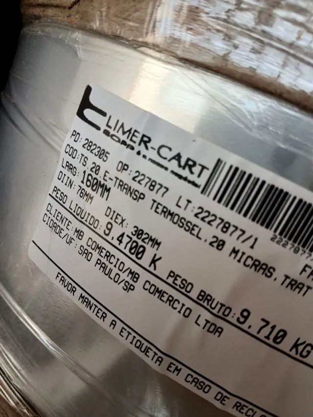 BOBINA PARA FLOWPACK TRANSPARENTE 5 (CINCO) BOBINAS - Foto 3