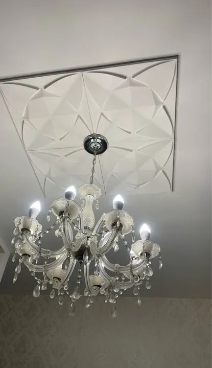 Lustre de Cristal 8 Luzes