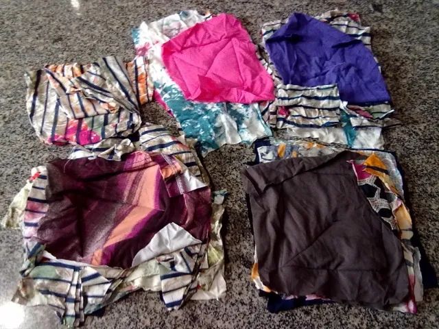 Estopa pastelão de pano colorida para limpeza oficina, postos, marcenaria e outros