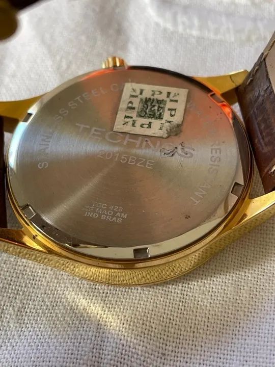 Relógio Technos Dourado Masculino Edicao 2015 Limitada - Foto 4